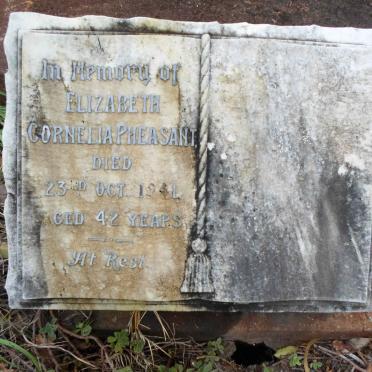 PHEASANT Elizabeth Cornelia -1941