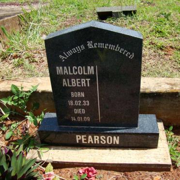 PEARSON Malcolm Albert 1933-2009