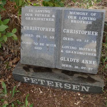 PETERSEN Christopher -1953 &amp; Gladys Anne -1997 :: PETERSEN Christopher -1954
