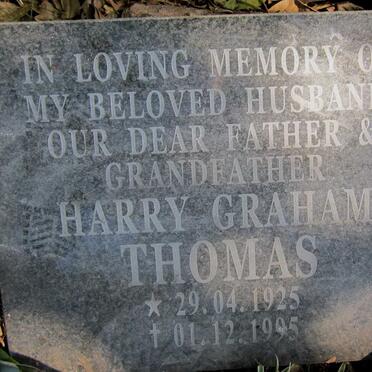 THOMAS Harry Graham 1925-1995