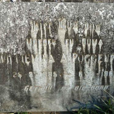 POGGENPOEL Wilhelmina A. 1885-1967