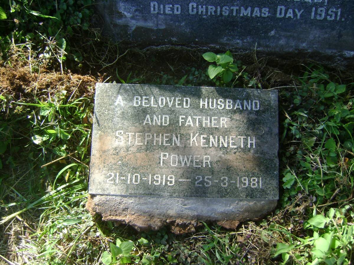 POWER William Michael 1891-1952 &amp; Ethel Elizabeth 1893-1951 :: POWER Stephen Kenneth 1919-1981