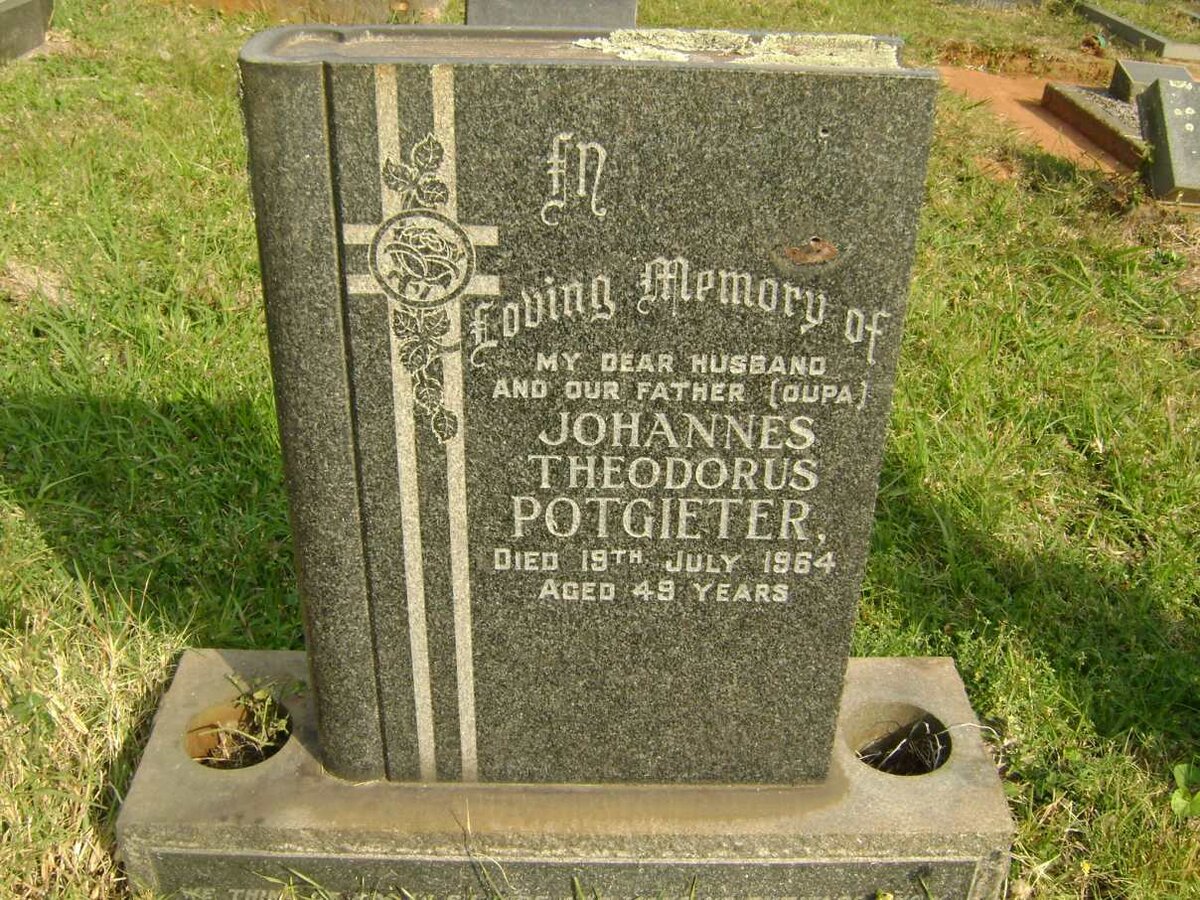 POTGIETER Johannes Theodorus -1964