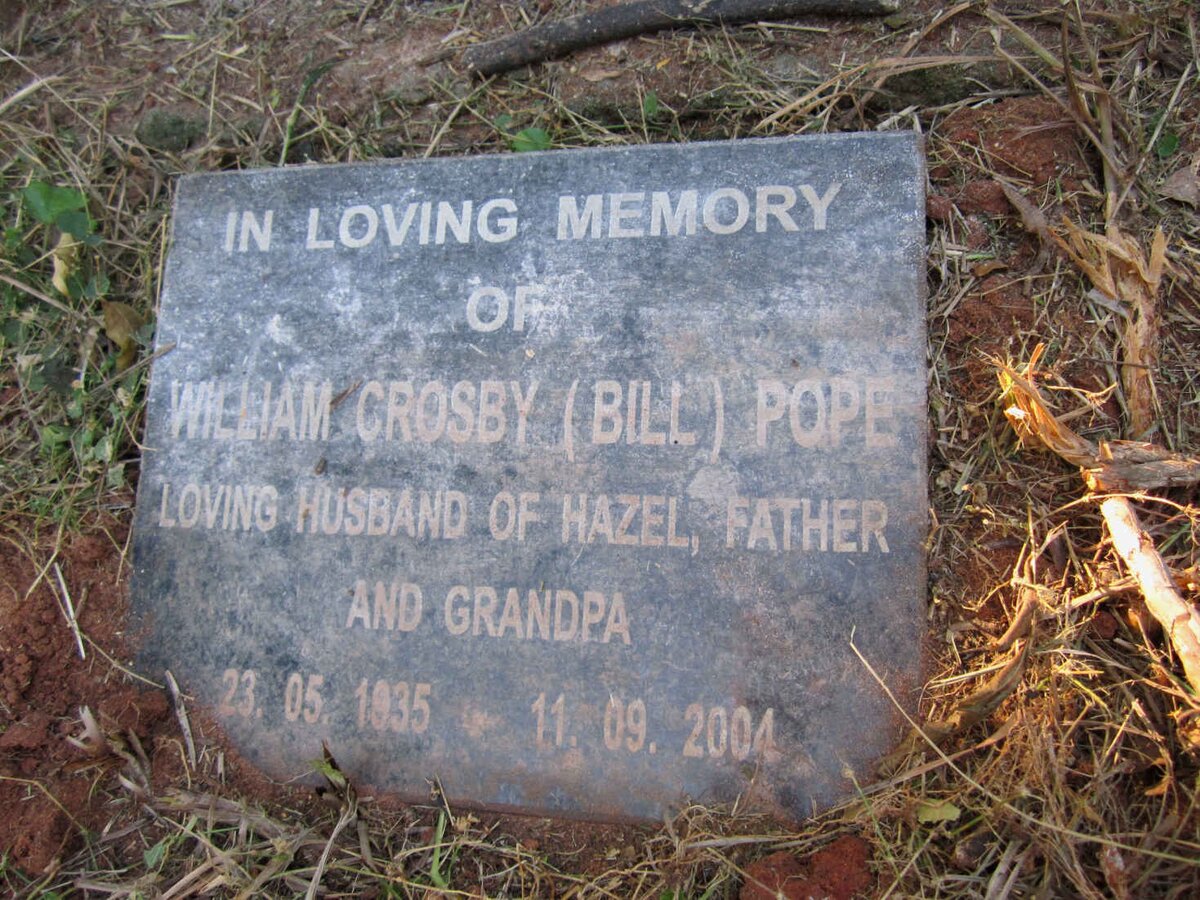 POPE William Crosby 1935-2004