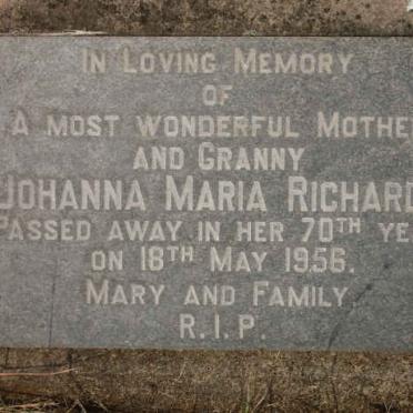 RICHARDS Johanna Maria -1956