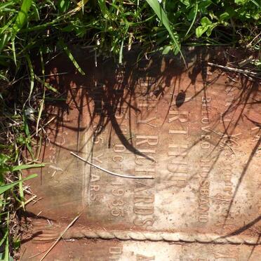 RICHARDS Sydney Arthur -1935 &amp; Mary Ann -1942