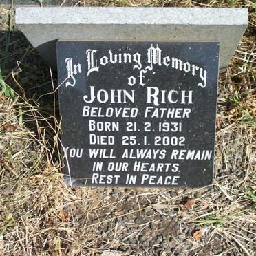 RICH John 1931-2002