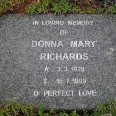 RICHARDS Donna Mary 1928-1999