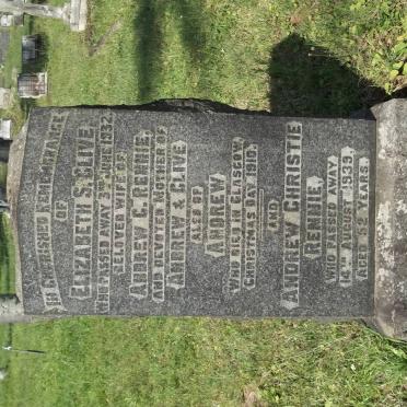 RENNIE Andrew Christie -1939 &amp; Elizabeth S. Clive -1932 :: RENNIE Andrew -1910