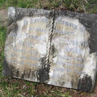 REILLY John Thomas -1962 &amp; Elizabeth -1965