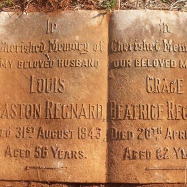 REGNARD Louis Gaston -1943 &amp; Grace Beatrice -1947