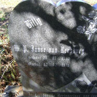 RENSBURG W.P., Janse van 1953-1976 &amp; Linda 1954-2000
