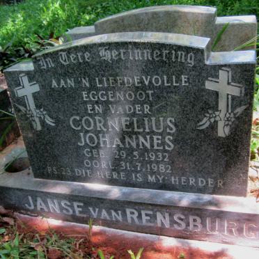 RENSBURG Cornelius Johannes, Janse van 1932-1982