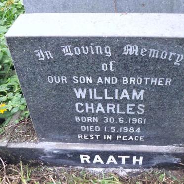 RAATH William Charles 1961-1984