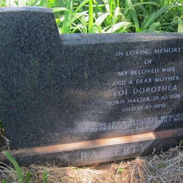 RAFFERTY Voi Dorothea nee NAESER 1928-1970