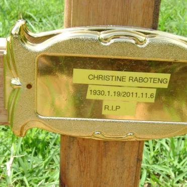 RABOTENG Christine Nomzamo 1930-2011 :: RABOTENG Terrel Mathery 1964-2003