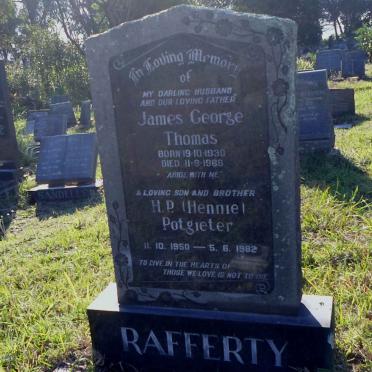 RAFFERTY James George Thomas 1930-1966 :: POTGIETER H.P. 1950-1982 :: POTGIETER Christiaan H. 1952-1985