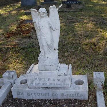 RAUVILLE Marie Elaine, de Du HECQUET 1947-1968