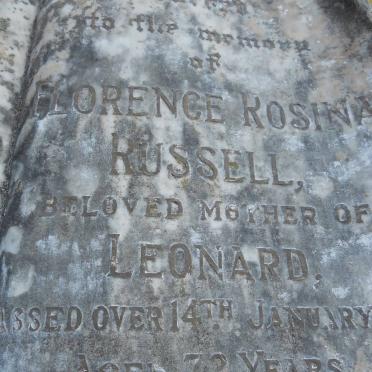 RUSSELL Florence Rosina -1960 