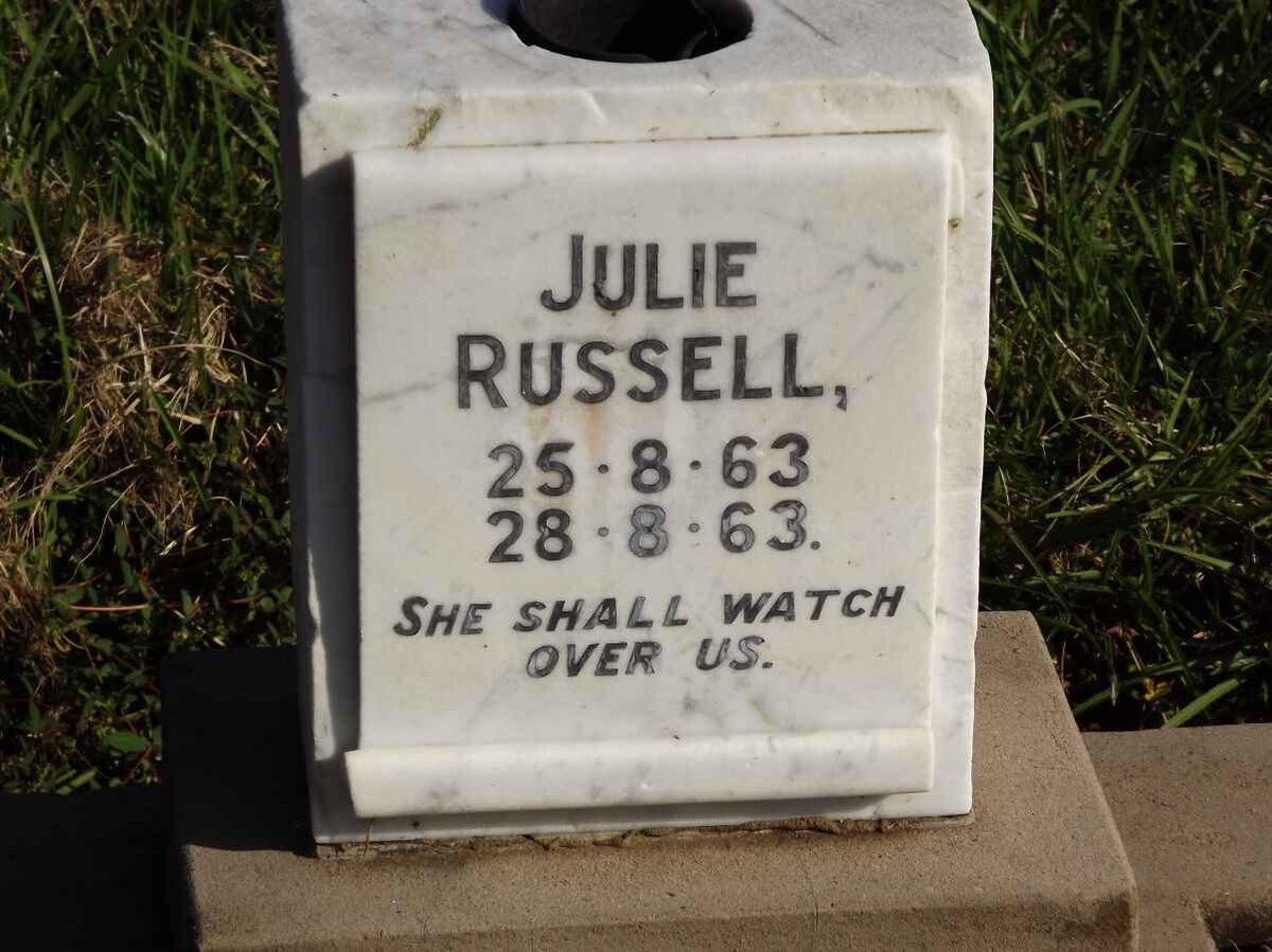 RUSSELL Julie 1963-1963