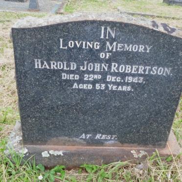 Robertson Harold John -1943