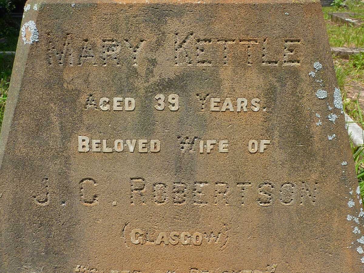 ROBERTSON Mary  Kettle -1917