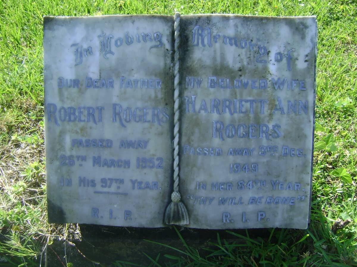 ROGERS Robert -1952 &amp; Marriett Ann -1949