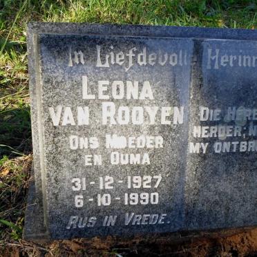 ROOYEN Leona, van 1927-1990