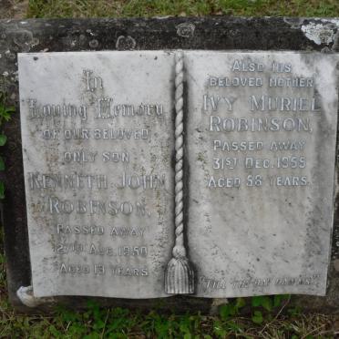 ROBINSON Ivy Muriel -1955 :: ROBINSON Kenneth John -1950