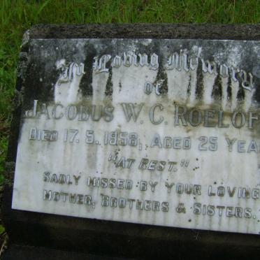 ROELOFSE Jacobus W.C. -1958