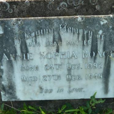 ROACH Annie Sophia 1892-1949