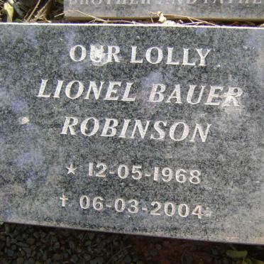 ROBINSON Lionel Bauer 1968-2004