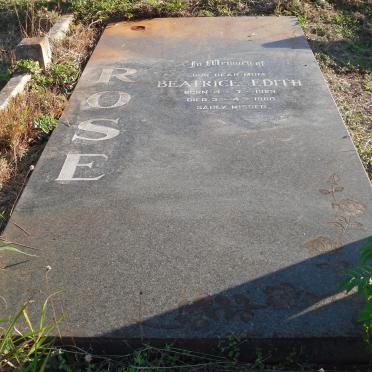 ROSE Beatrice Edith 1929-1988