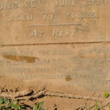 ROSEVEAR Phillip James -1952 &amp; Mary Ann -1934 