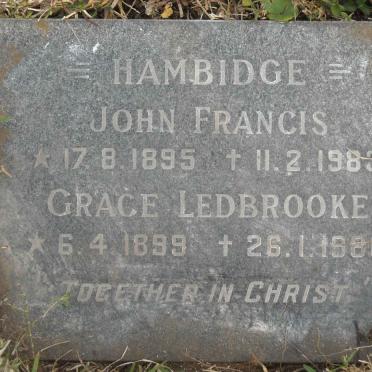 ROSSLEE John 1905-1986 &amp; Catherine 1923-1986 :: ROSSLEE Cedric John -1965 :: ROSSLEE Frank Tait 1907-1977