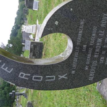 ROUX Albertus Hendrik, le 1953-1978