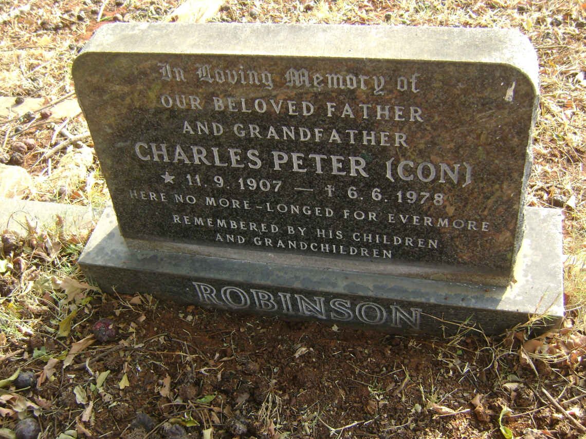 ROBINSON Charles Peter 1907-1978