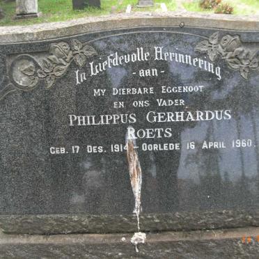 ROETS Philippus Gerhardus 1914-1960