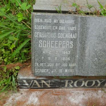 ROOYEN Gerhardus Coenraad Scheepers, van 1943-1984