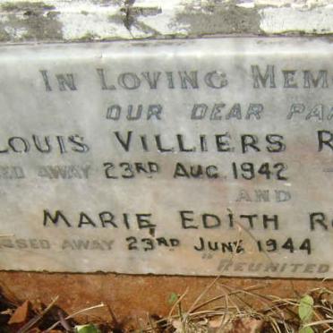 ROUESSART Louis Villiers -1942 &amp; Marie Edith -1944
