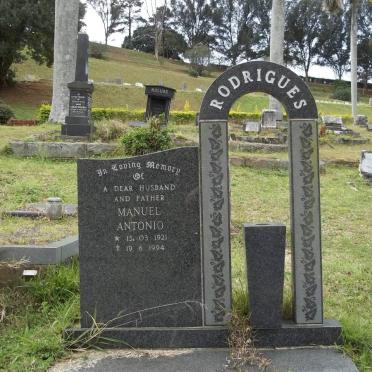 RODRIGUES Manuel Antonio 1921-1994