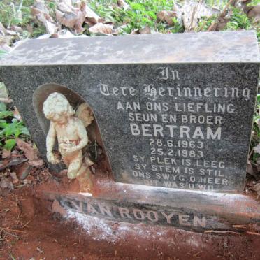 ROOYEN Bertram, van 1963-1983