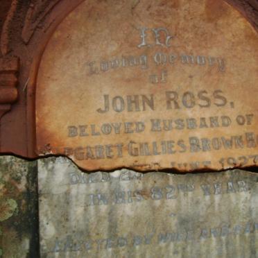 ROSS John -1927 &amp; Margaret Gillies BROWN -1929