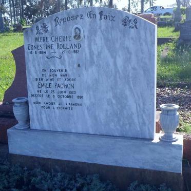 ROLLAND Ernestine 1894-1982 :: PACHON Emile 1923-1996 