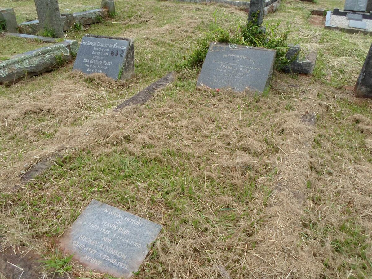 ROOS Frank J. -1943 &amp; Gertrude -1966 :: REID Mavis 1925-2000 :: ATKINSON Mickey 1927-1975