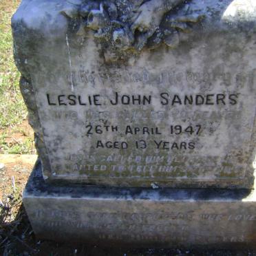 SANDERS Leslie John -1947