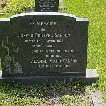 SANSON Joseph Philippe  -1973 &amp; Jeanne Maud 1913-1987