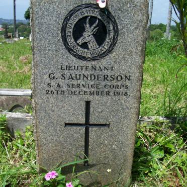 SAUNDERSON George -1918