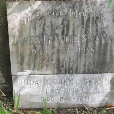SWANN James Francis -1955 &amp; Hilda Rosanna BIBB -1971
