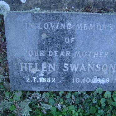 SWANSON Helen 1882-1969
